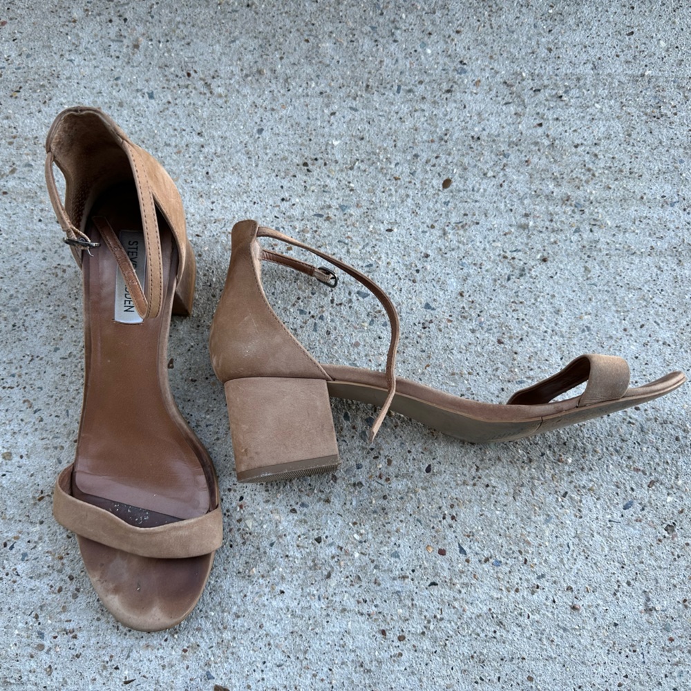 Steve Madden Nude Block Heels